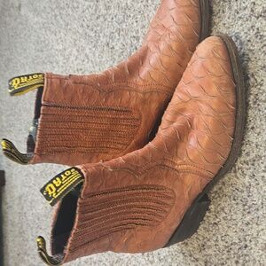 Med Tan Western Ankle Boots Size 10